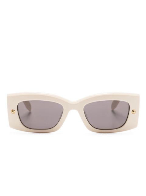 Alexander McQueen Eyewear stud-detailing rectangle-frame sunglasses Men