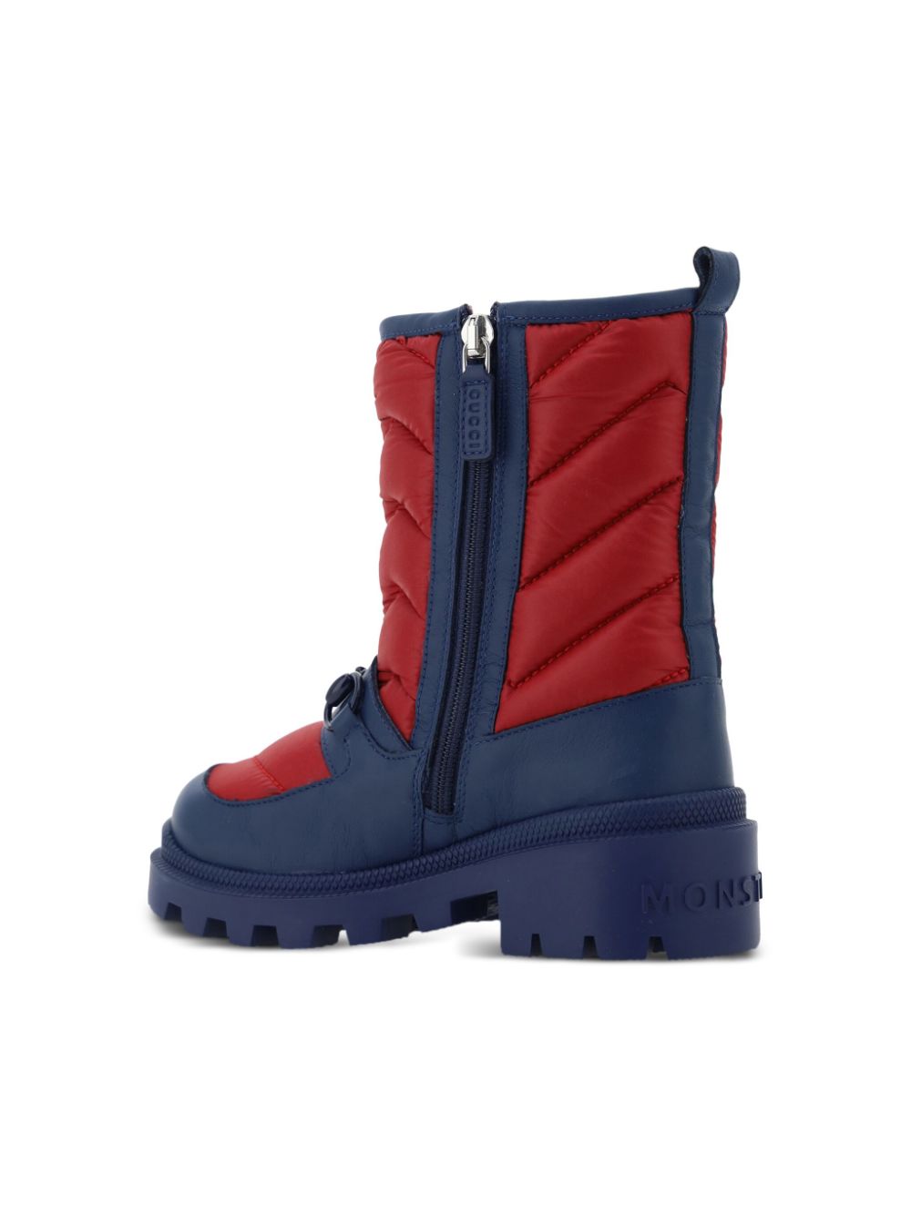 Gucci Kids Horsebit-detail padded boots Red