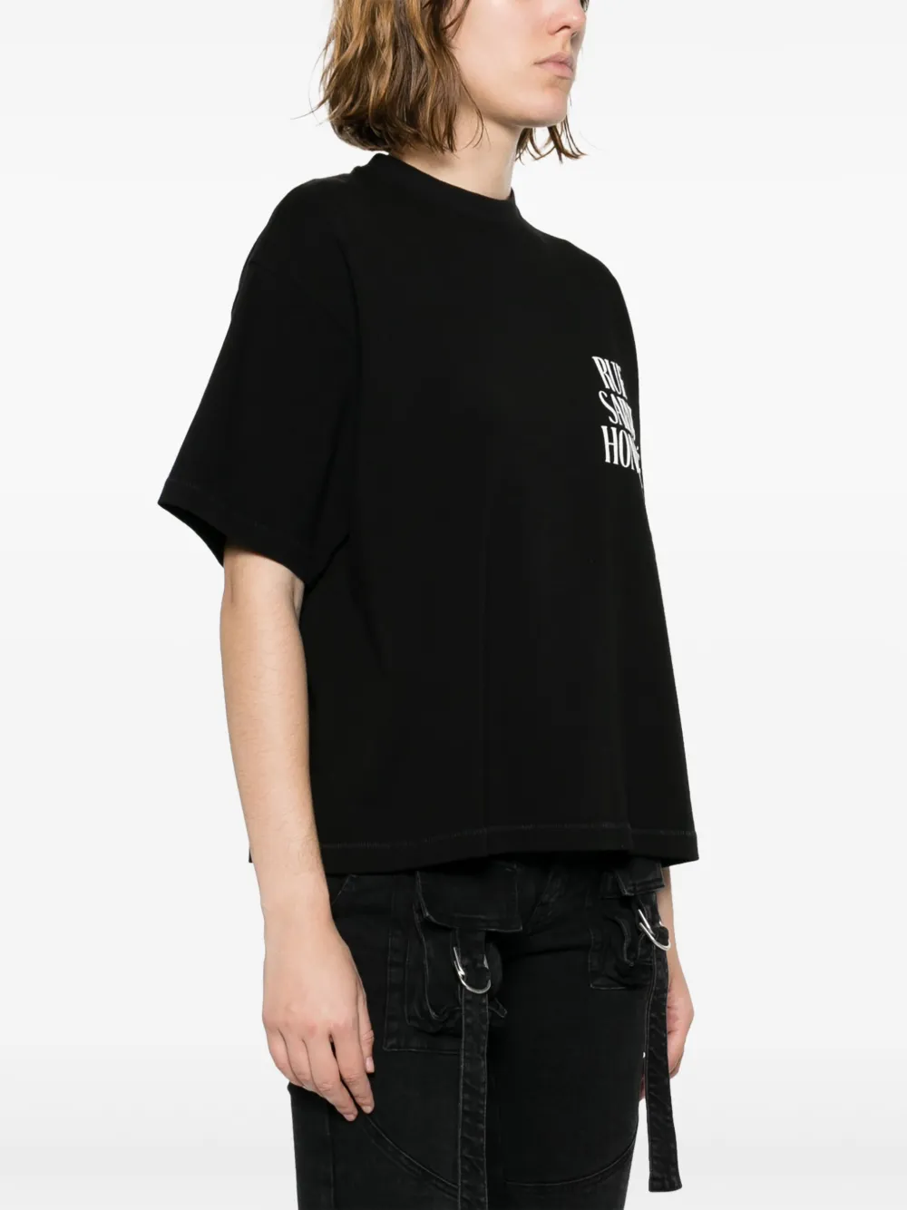 1989 Studio Logo-print Cotton T-shirt In Black