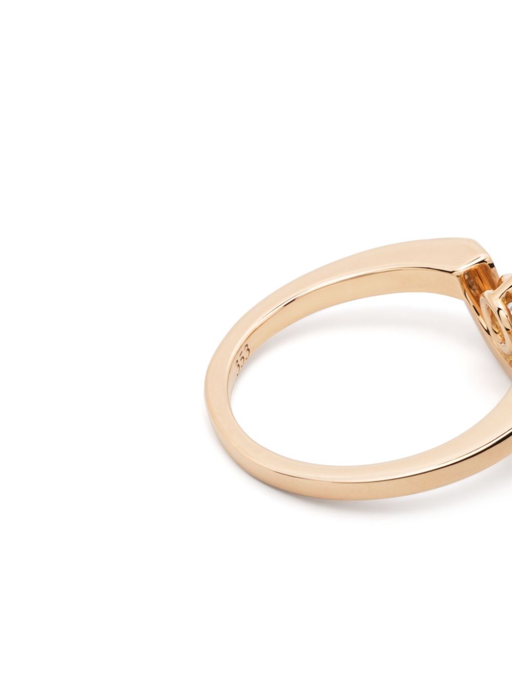 Shop Loyal.e Paris 18kt Recycled Rose Gold Intrépide Petit Arc Diamond Ring In Pink