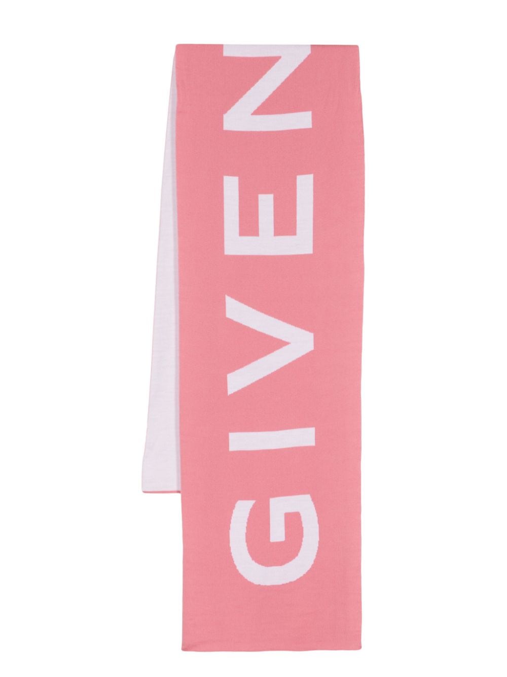 Givenchy logo-intarsia wool scarf - Rosa