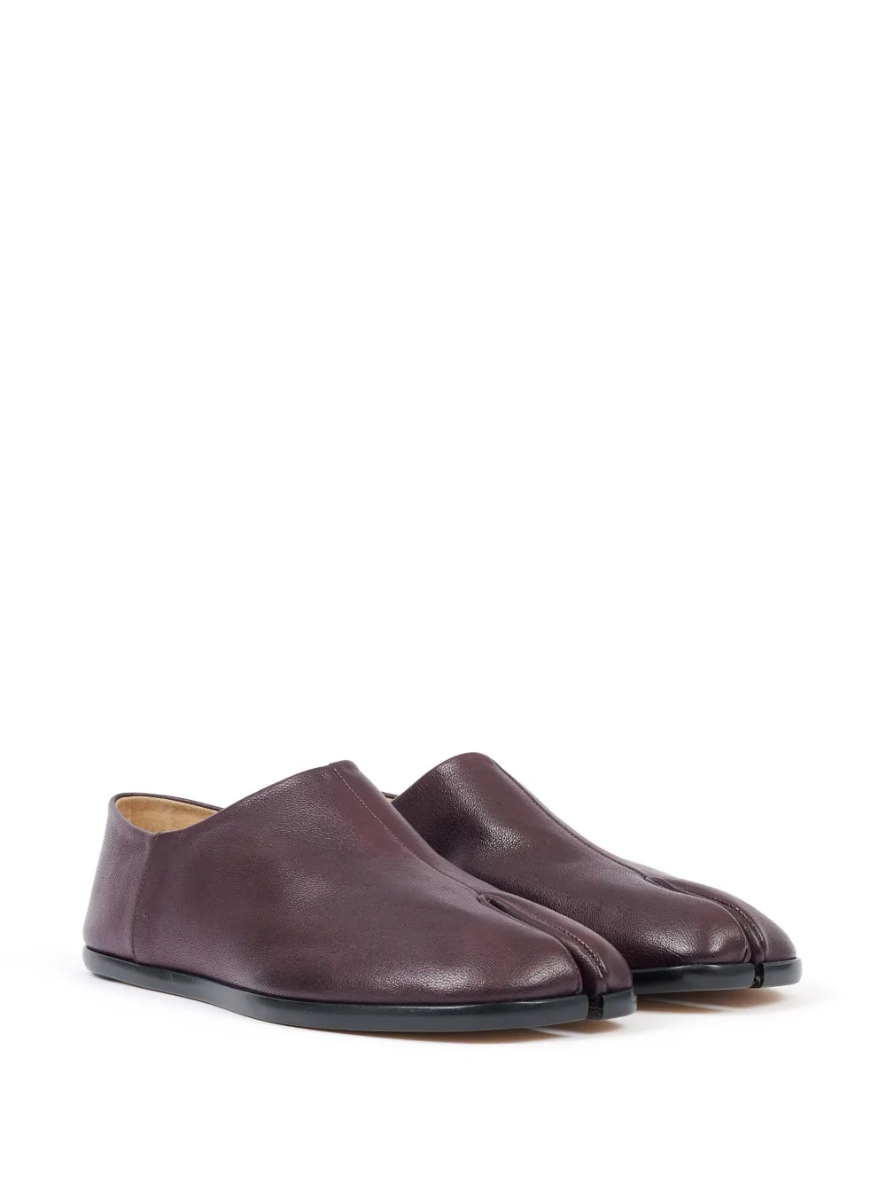 Tabi leather babouche shoes