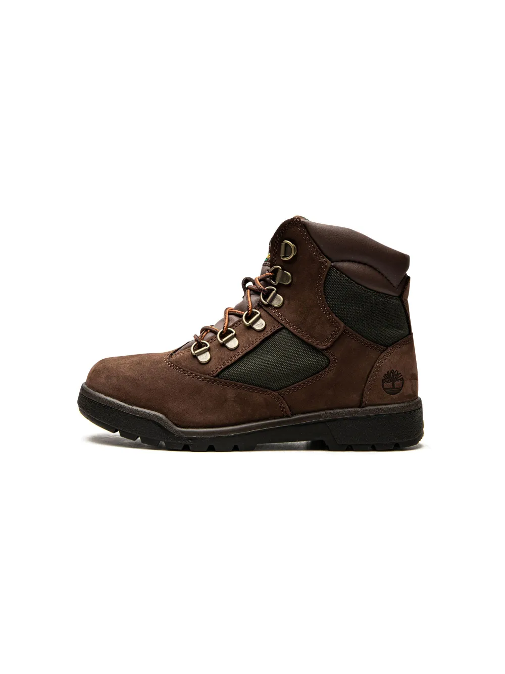 Timberland Kids 6 Inch Field "Brown Green" boots