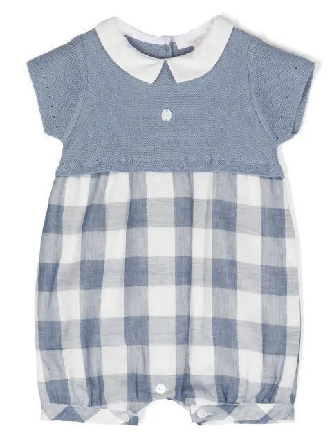 Patachou panelled-design cotton romper