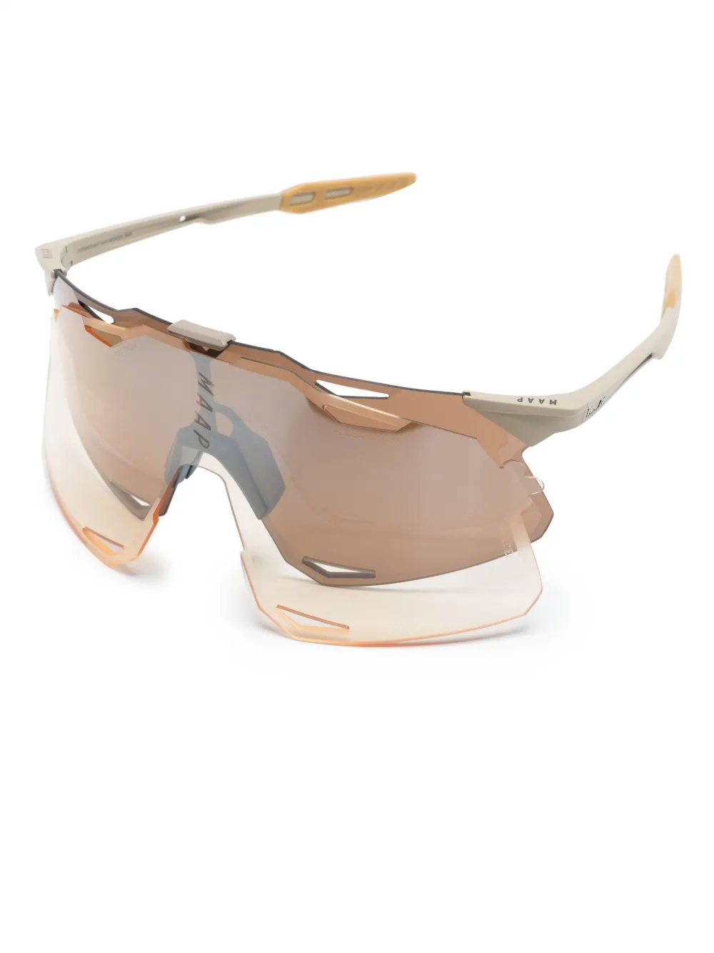 MAAP x 100% Hypercraft oversize-frame sunglasses - Bruin