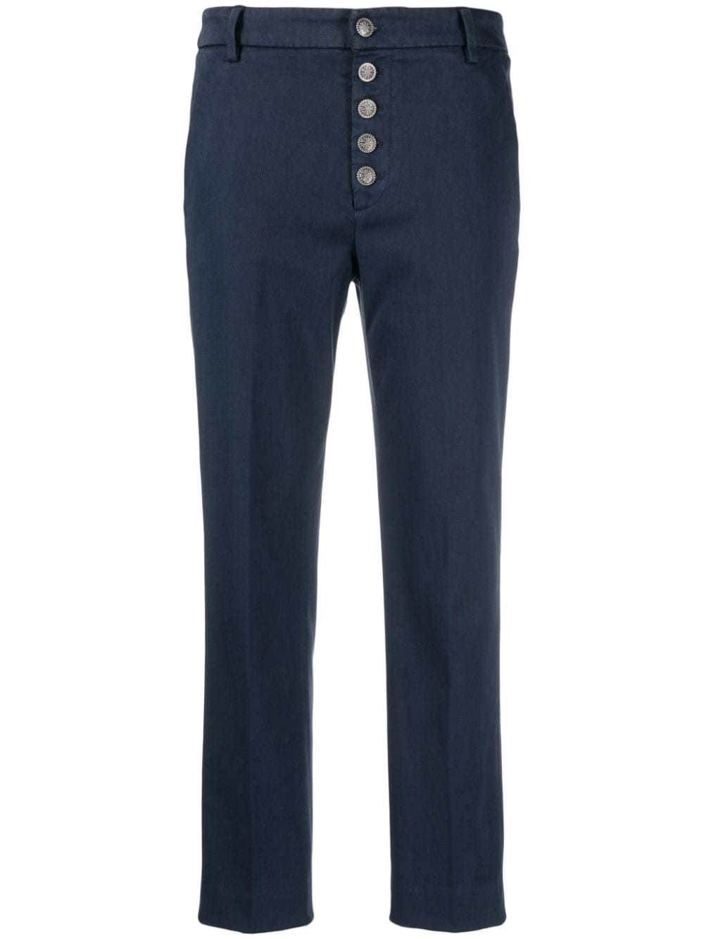 Dondup Mid-rise Tapered-leg Trousers In Blue