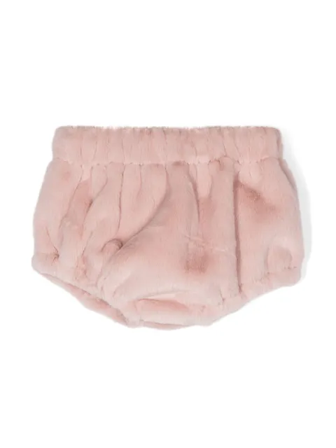 La Stupenderia faux-fur cotton bloomers