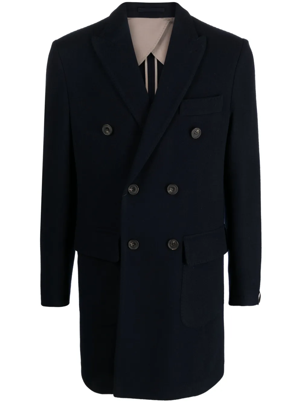 Corneliani doublebreasted Virgin Wool Coat Farfetch