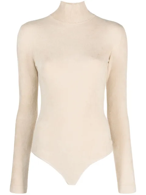 Alaïa high-neck long-sleeve bodysuit