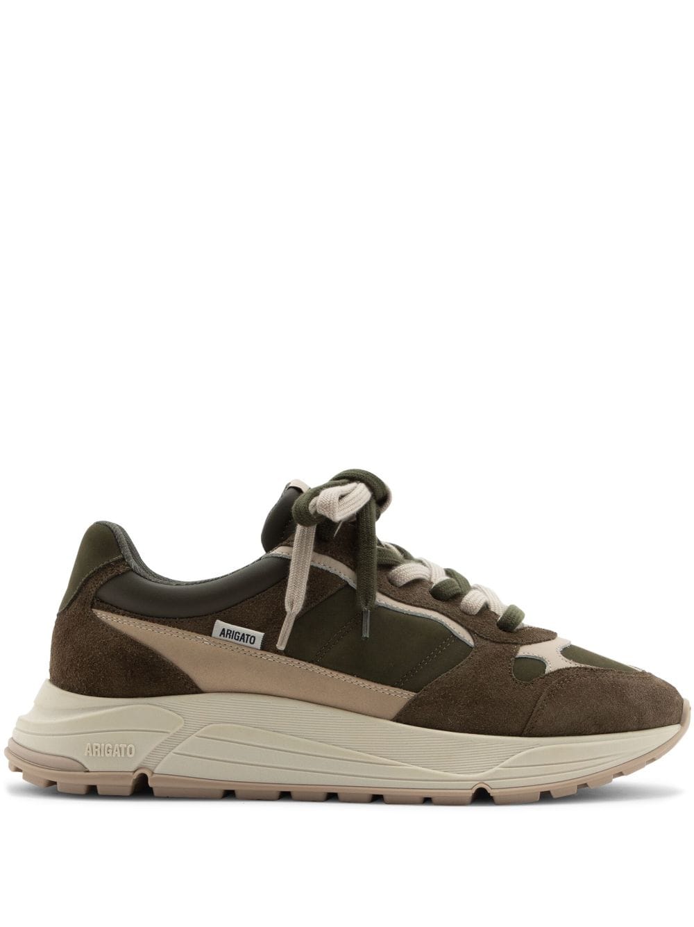 Axel Arigato Rush 50/50 Panelled Trainers In Beige