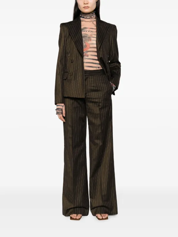 Jean Paul Gaultier The Thong Striped Trousers - Farfetch