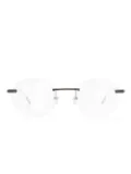 Zegna rimless round-frame glasses - Silver