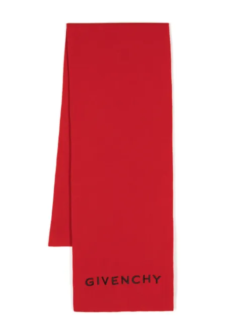 Givenchy 4G-motif logo-embroidered scarf