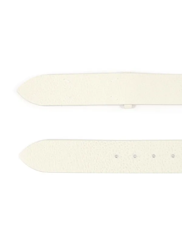 Maison Margiela four-stitches Leather Belt | White | FARFETCH CA