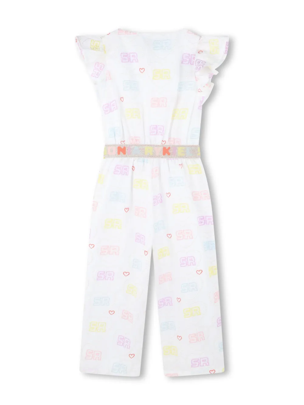 SONIA RYKIEL ENFANT Jumpsuit met logoprint - Wit