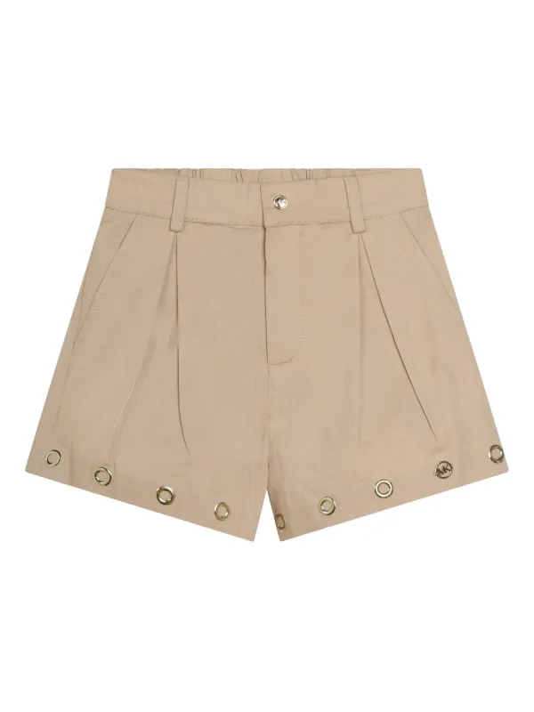 Michael Kors Kids eyelet detail Cotton Shorts Farfetch