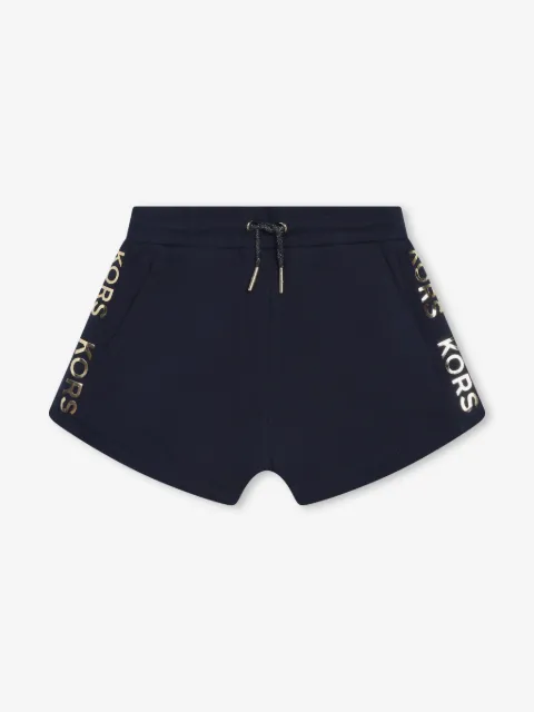 Michael Kors Kids logo-lettering cotton shorts