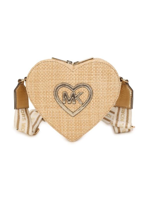 Michael Kors Kids logo patch woven shoulder bag kids Polypropylene Cotton Polyester One Size Neutrals