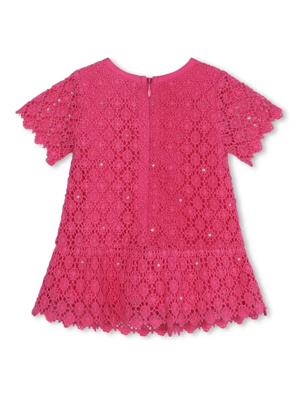 Michael kors pink lace dress 2025