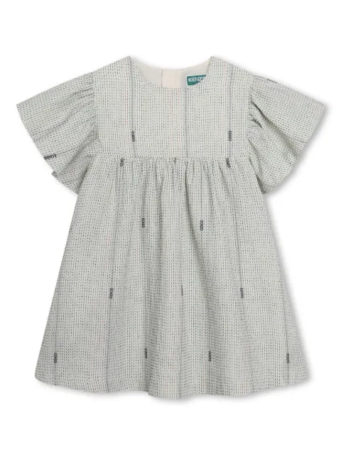 Kenzo Kids logo-print cotton dress