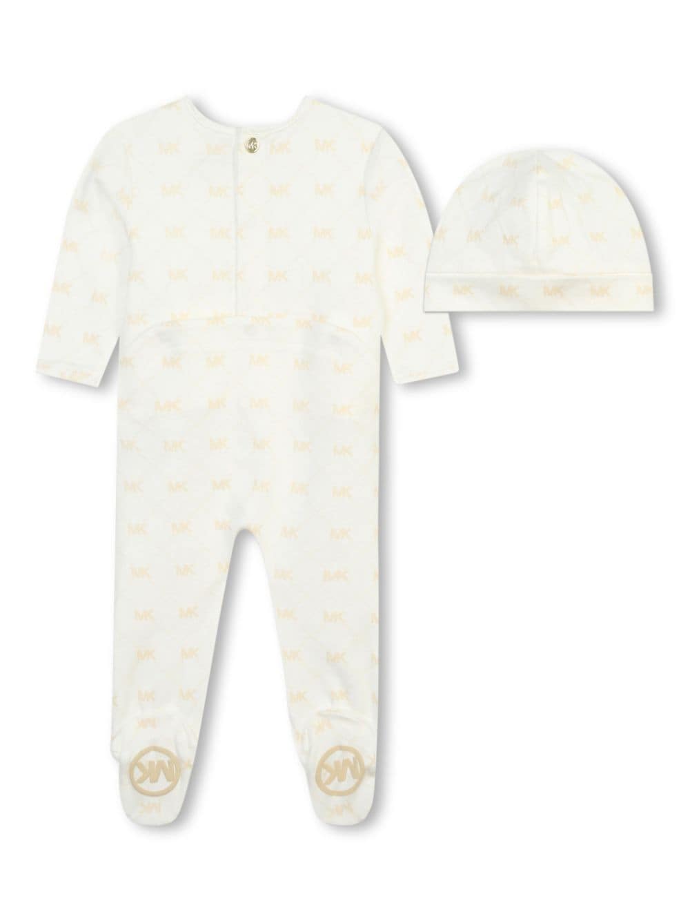 Shop Michael Kors Logo-print Babygrow (set Of Two) In White