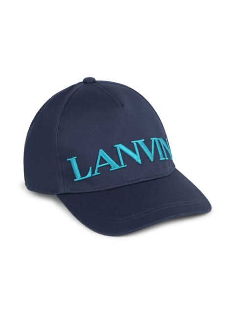 Lanvin Enfant gorra con logo bordado
