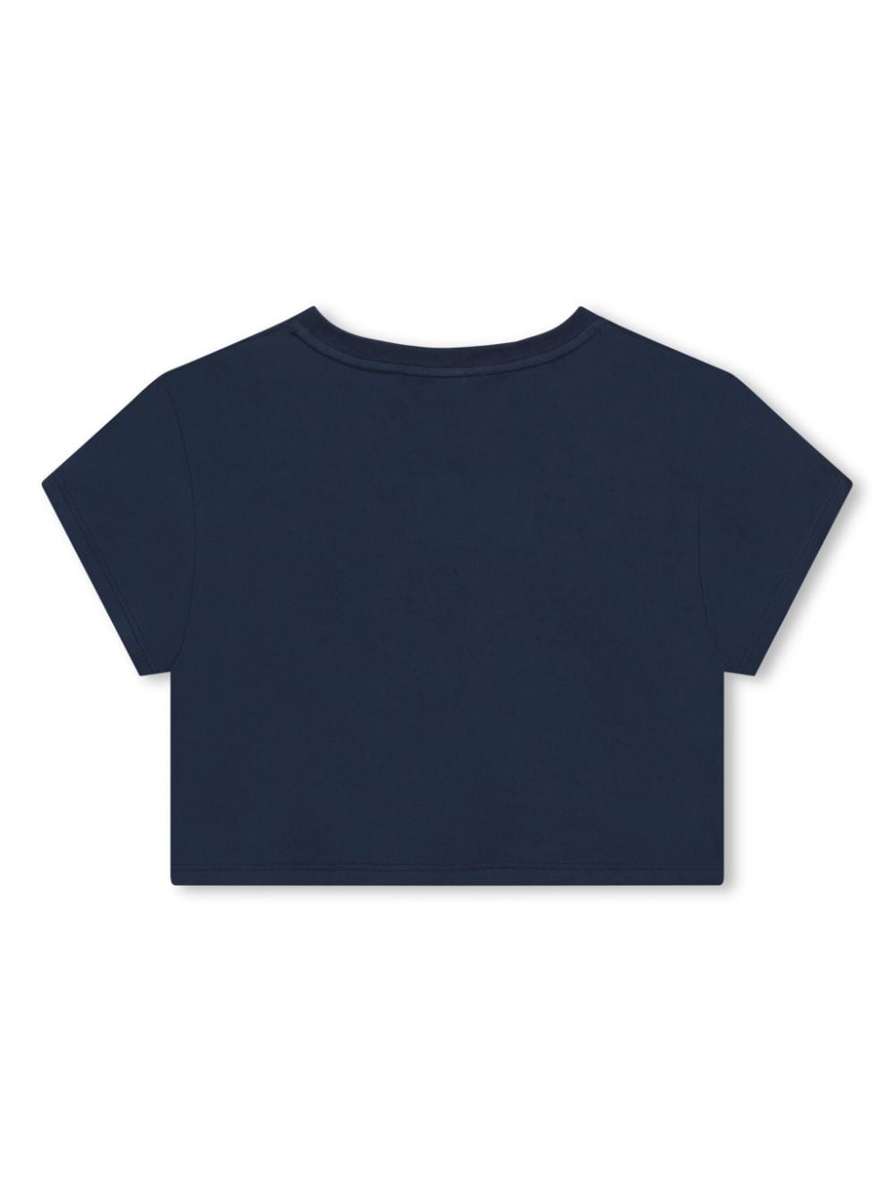 Lanvin Enfant Katoenen T-shirt met logoprint Blauw