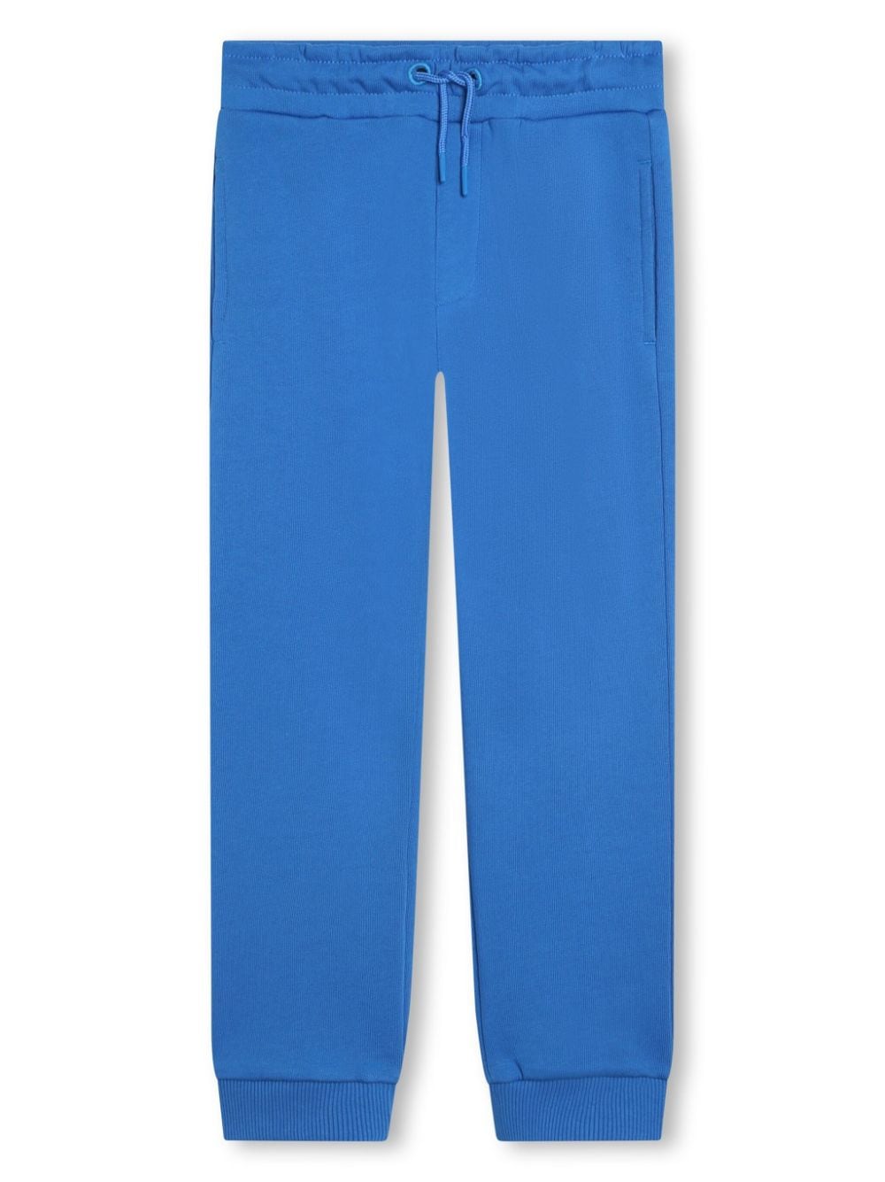 Kenzo Kids' Logo-print Cotton Track Trousers In Blue