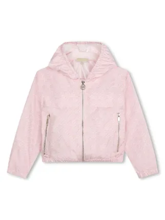 Michael Kors Kids Chamarra Con Monograma y Cierre Rosado FARFETCH MX