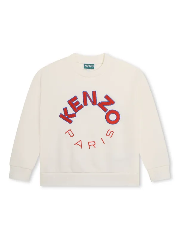Kenzo Kids ロゴ スウェットシャツ | ニュートラル | FARFETCH JP