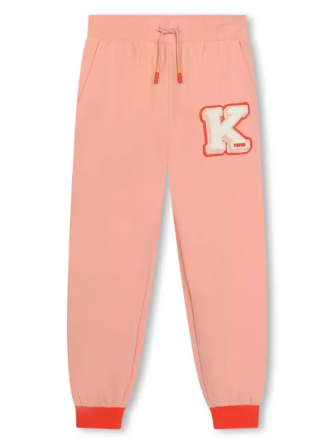 Kenzo Kids pants con cordones en la pretina y aplique del logo