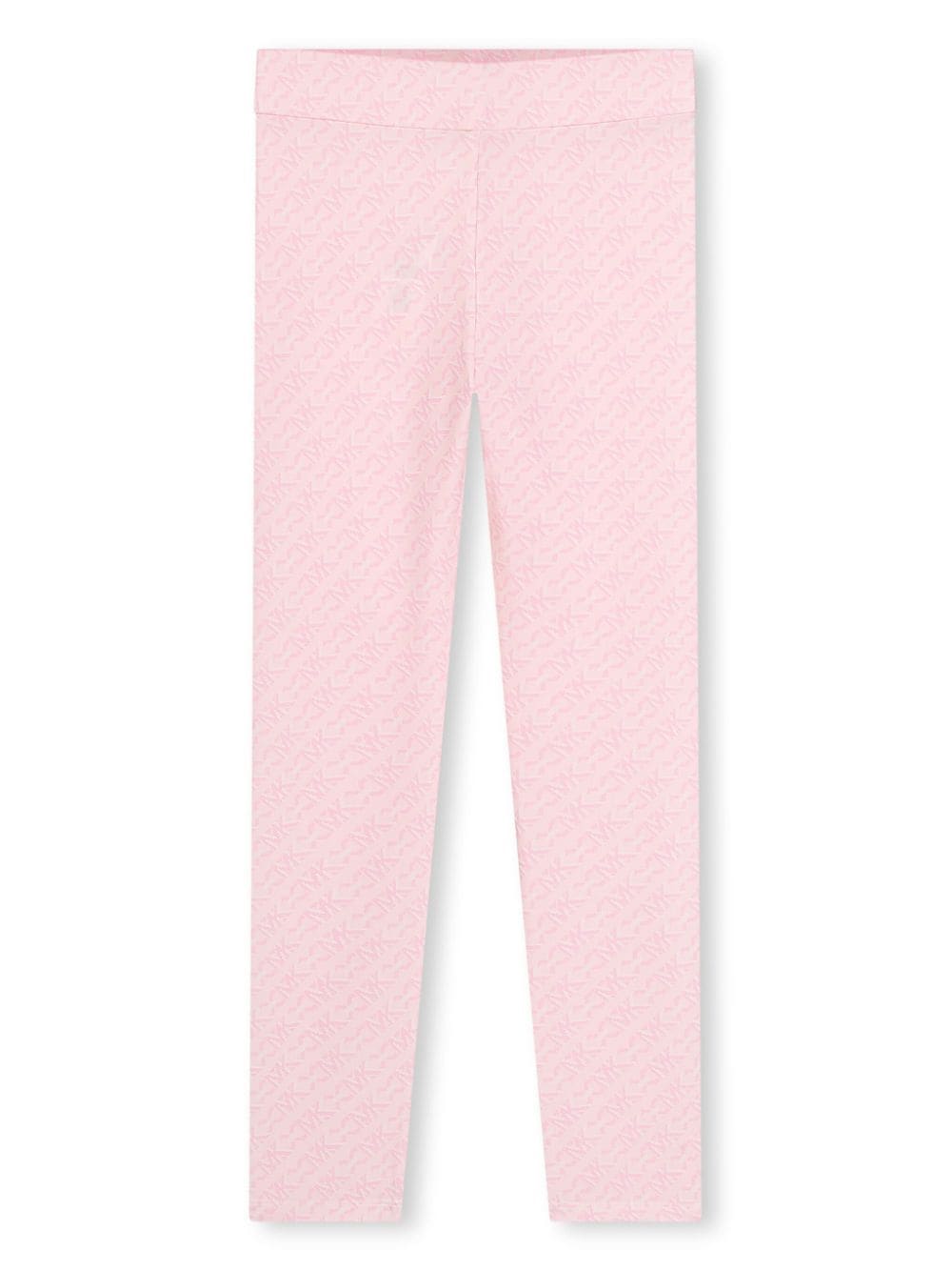 Michael Kors Kids' Monogram-pattern Leggings In Pink