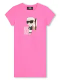 Karl Lagerfeld Kids K-Ikonik jersey minidress - Pink