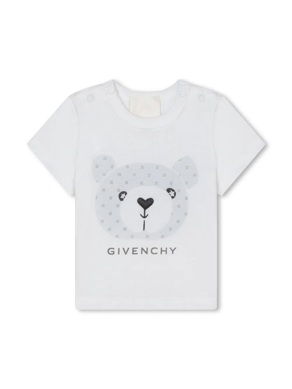 Shop Givenchy 4g Cotton Short Set (set Of Three) In White