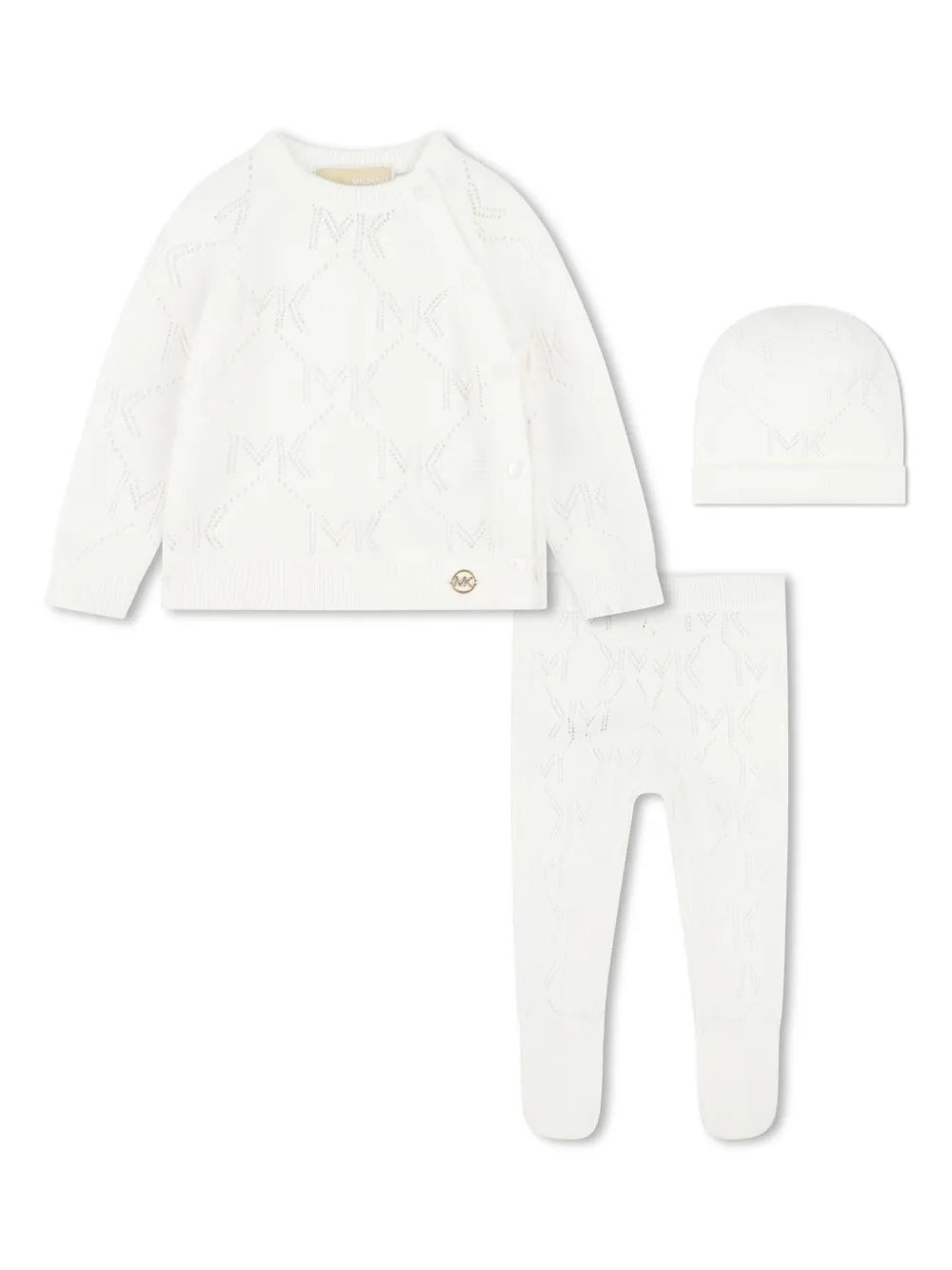 Image 1 of Michael Kors Kids Conjunto para bebê em tricô