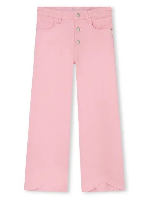 SONIA RYKIEL ENFANT logo-plaque flared trousers 