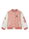 Kenzo Kids Tiger-patch bomber jacket - Orange