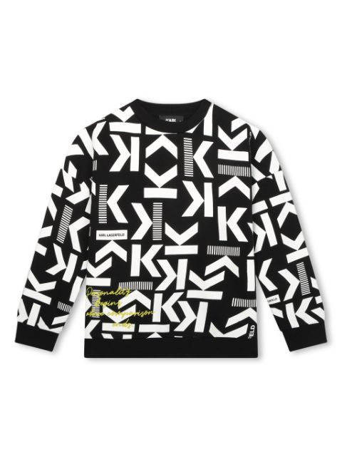 Karl Lagerfeld Kids logo-print crewneck sweatshirt