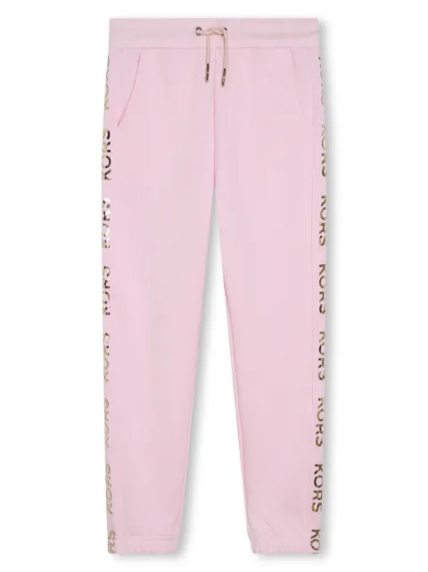 Michael Kors Kids logo-tape cotton track pants