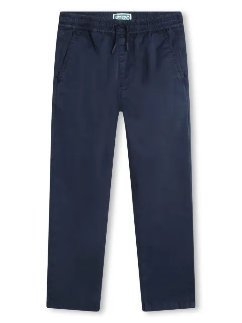 Kenzo Kids straight-leg cotton trousers