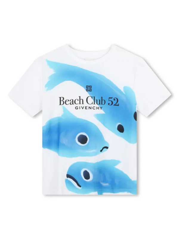 Givenchy Kids logo print Cotton T shirt Farfetch