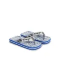 Kenzo Kids Hawaiian-print flip flops - Blue