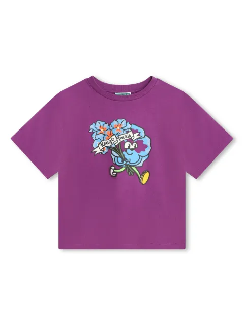Kenzo Kids graphic-print cotton T-shirt