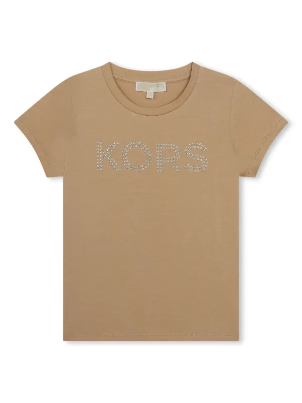 Michael Kors Kids logo appliqu Jersey T shirt Farfetch