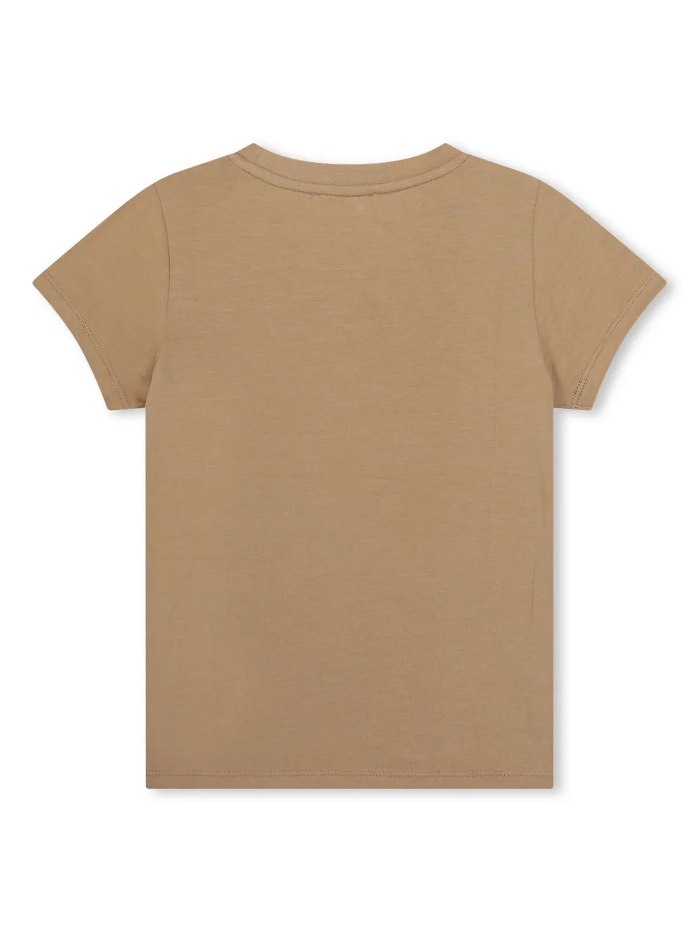 Michael Kors Kids Jersey T-shirt met logopatch - Beige