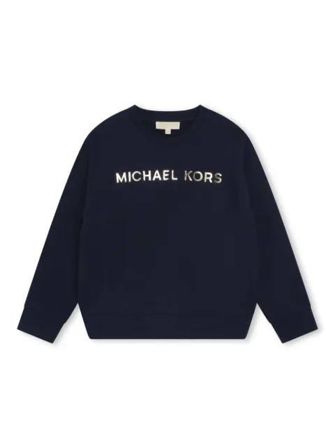 Michael Kors Kids logo-lettering cotton sweatshirt