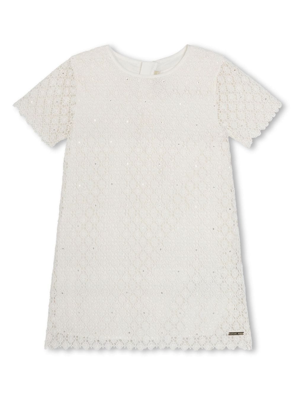 Michael Kors Kids' Floral-lace Cotton Dress In White
