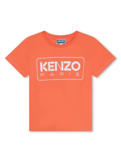Kenzo Kids Paris logo-print organic cotton T-shirt