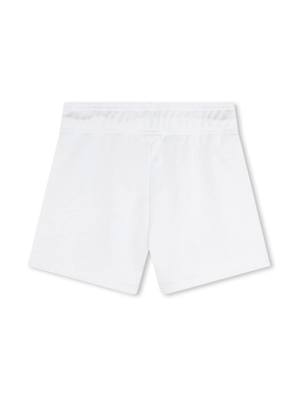 Shop Hugo Logo-print Drawstring-waist Shorts In White