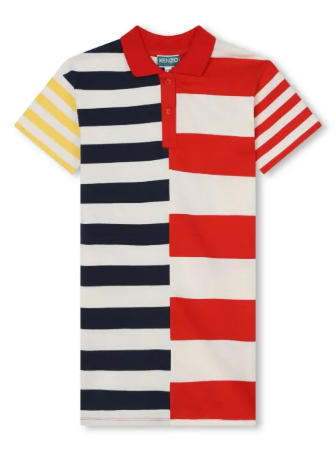 Kenzo Kids Vestido com estampa listrada